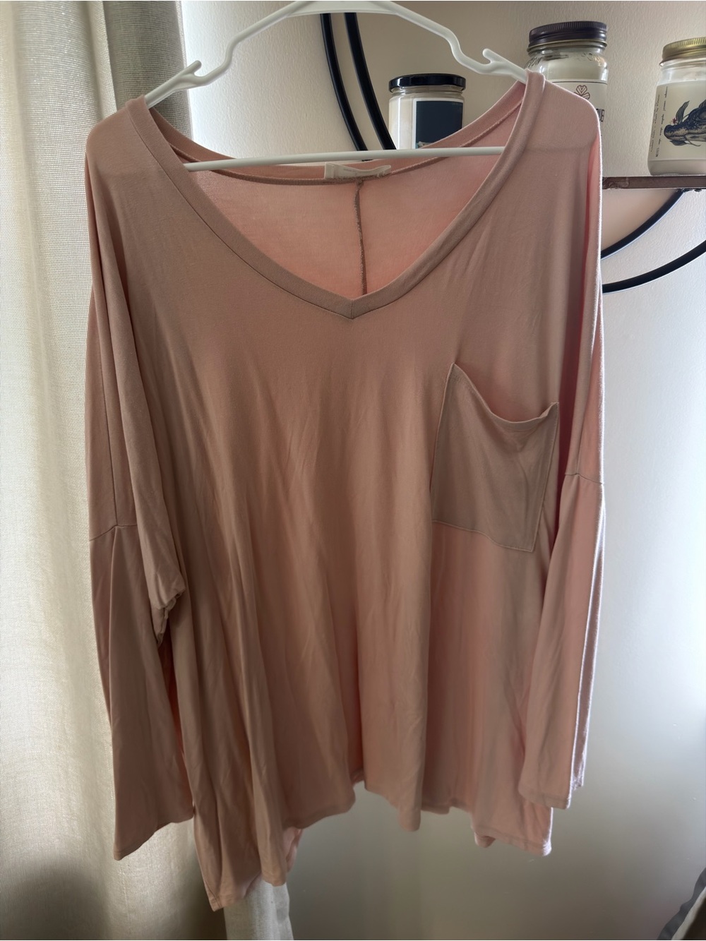 Zenana Long Sleeved Pocket Tee